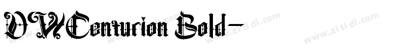 DWCenturion Bold字体转换